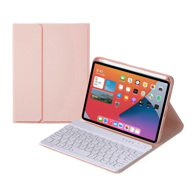 HY006 Round Keys Detachable Bluetooth Keyboard Leather Case with Holder for iPad mini 6, HY006 - ORIWHIZApple AccessoriesiPad KeyboardiPad Keyboard For iPad mini