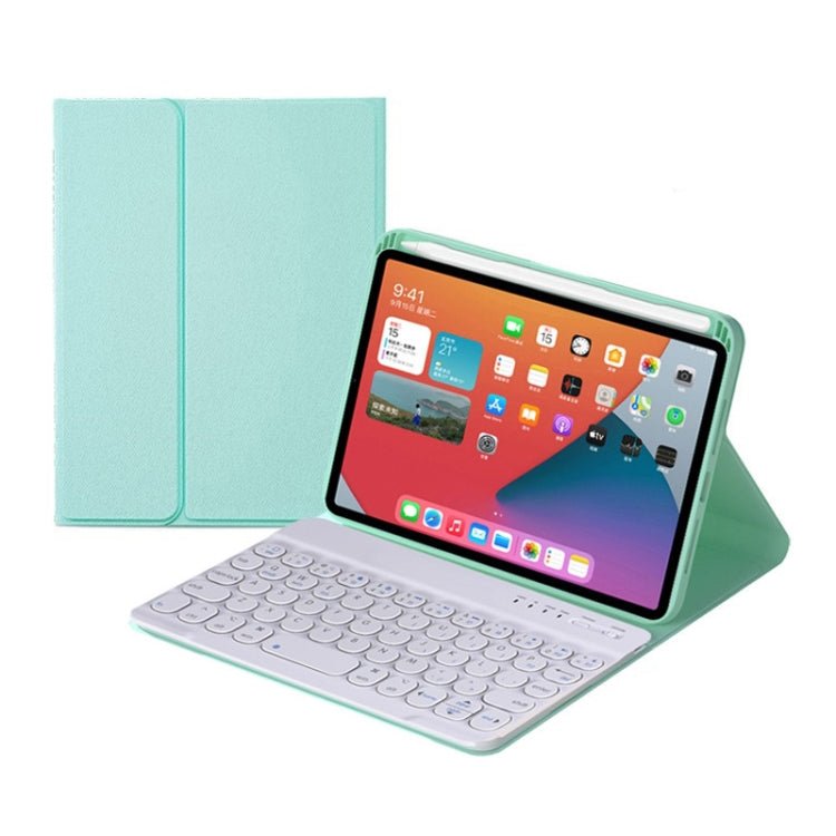 HY006 Round Keys Detachable Bluetooth Keyboard Leather Case with Holder for iPad mini 6, HY006 - ORIWHIZApple AccessoriesiPad KeyboardiPad Keyboard For iPad mini
