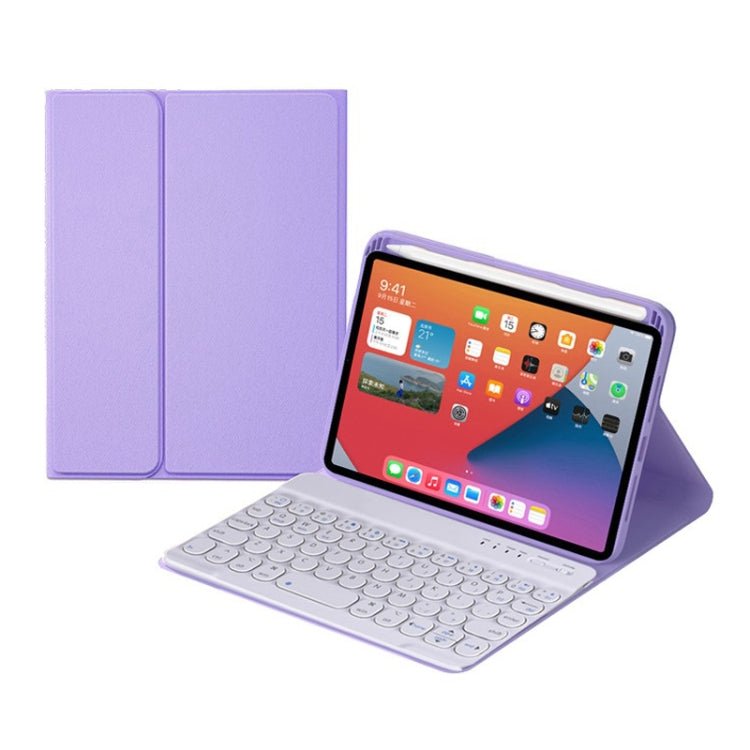 HY006 Round Keys Detachable Bluetooth Keyboard Leather Case with Holder for iPad mini 6, HY006 - ORIWHIZApple AccessoriesiPad KeyboardiPad Keyboard For iPad mini