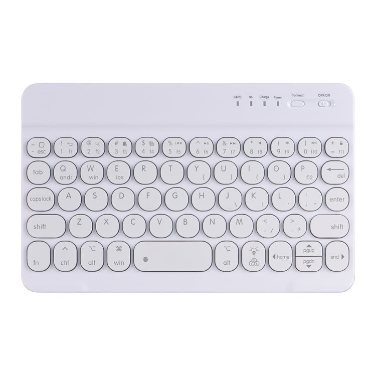 HY006D Round Keys Detachable Bluetooth Keyboard Leather Case with Colorful Backlight & Holder for iPad mini 6, HY006D - ORIWHIZApple AccessoriesiPad KeyboardiPad Keyboard For iPad mini