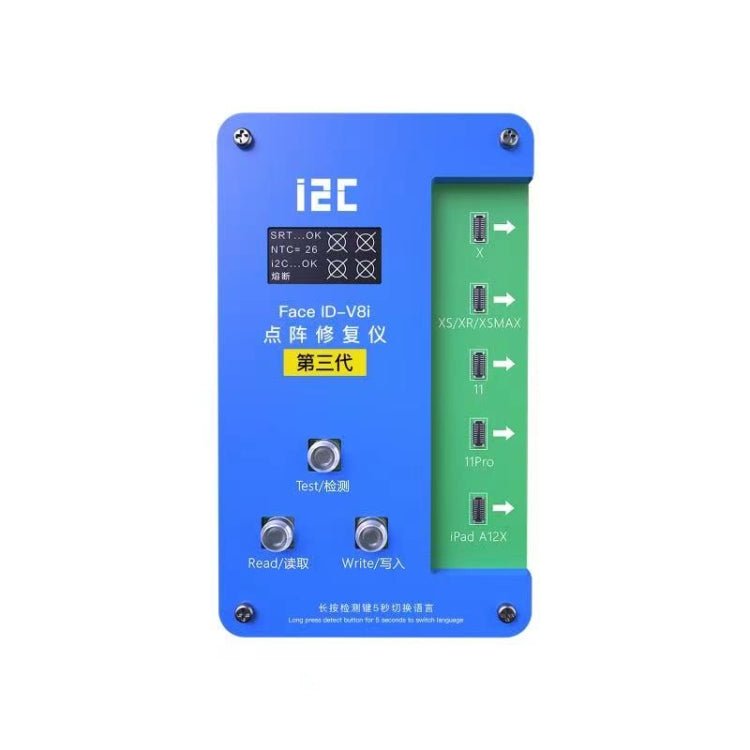 i2C IFace - V8i 3rd Face ID Dot Matrix Projection Repair Programmer With Flex Cable For iPhone X - 12 Pro max, i2C IFace - V8i 3rd With Flex Cable - ORIWHIZ