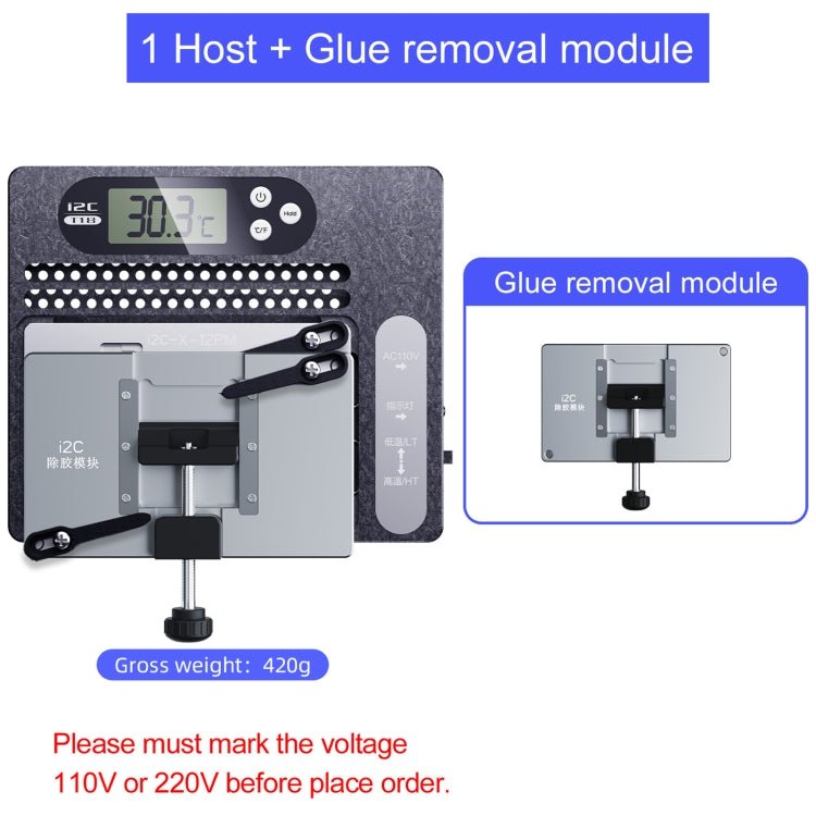 i2C T18 LCD Display PCB Motherboard Layered Desoldering Station With Glue Removal Module, With Glue Removal Module - ORIWHIZ