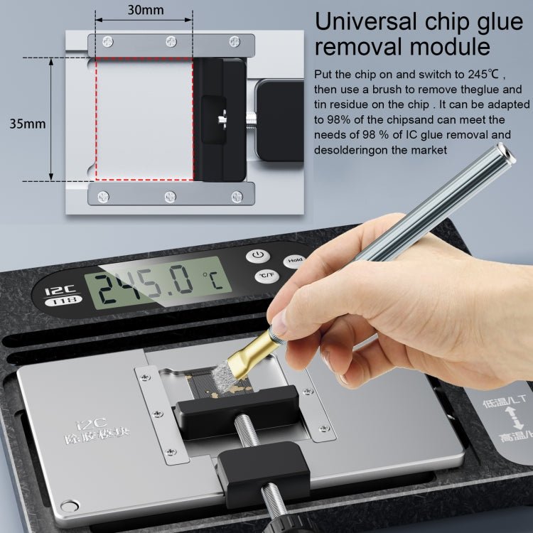 i2C T18 LCD Display PCB Motherboard Layered Desoldering Station With Glue Removal Module, With Glue Removal Module - ORIWHIZ