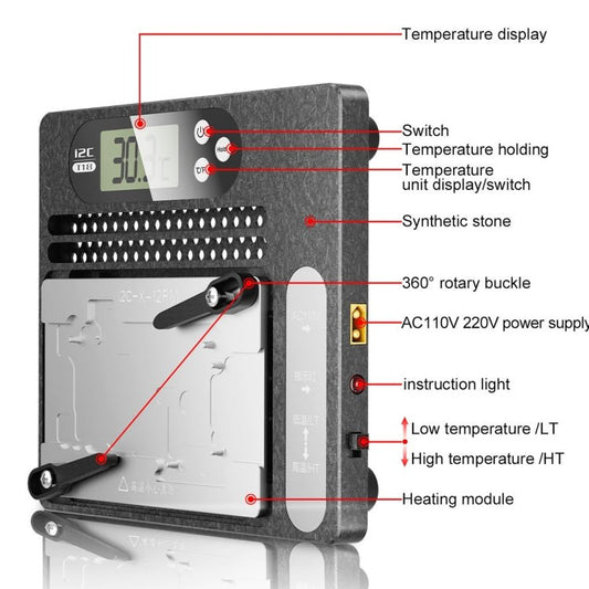 i2C T18 LCD Display PCB Motherboard Layered Desoldering Station With Glue Removal Module, With Glue Removal Module - ORIWHIZ