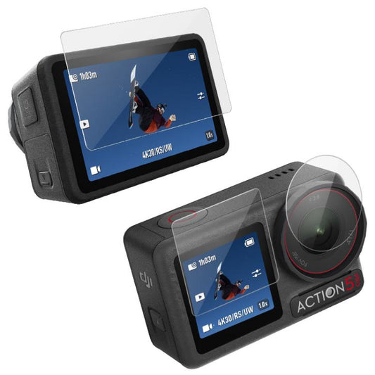 imak Rear Screen + Front Screen + Rear Camera Lens Tempered Glass Film, For DJI Osmo Action 5 Pro - ORIWHIZDJI & Insta360 AccessoriesimakOther