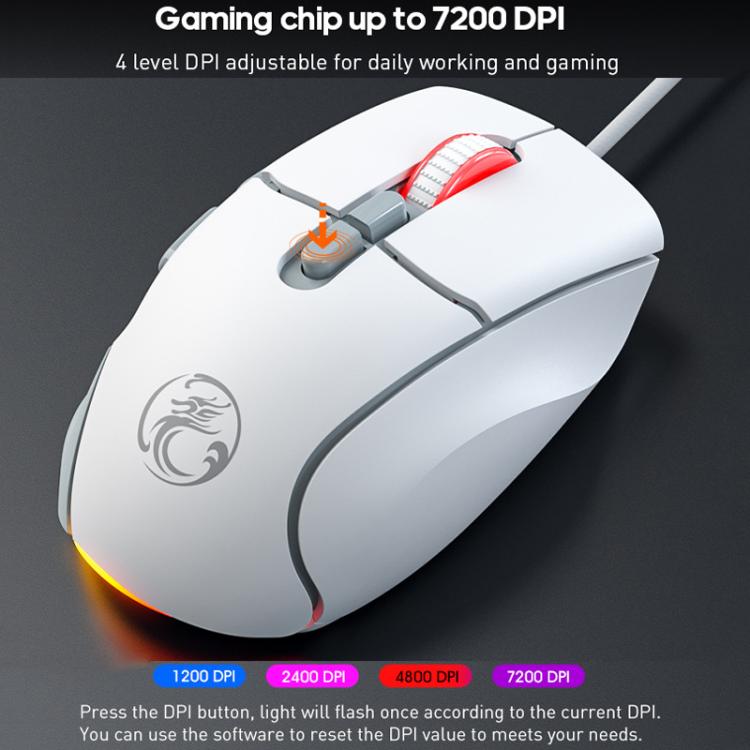 iMICE G800 7 Keys 7200DPI Wired Gaming Silent Mouse With LED Lighting - ORIWHIZComputer & NetworkingiMICEMice & Keyboard