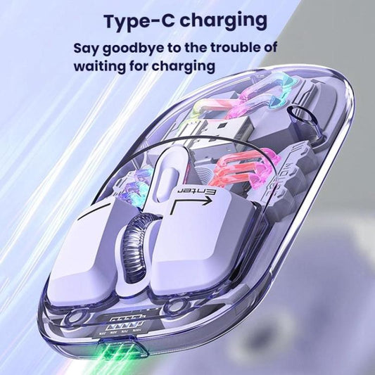 IMICE T300 4 Keys 1600DPI RGB Luminous Mouse Bluetooth Dual Mode Charging Wireless Silent Mouse With Magnetic Back Cover - ORIWHIZComputer & NetworkingiMICEMice & Keyboard