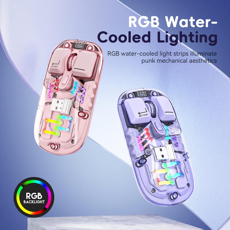 IMICE T300 4 Keys 1600DPI RGB Luminous Mouse Bluetooth Dual Mode Charging Wireless Silent Mouse With Magnetic Back Cover - ORIWHIZComputer & NetworkingiMICEMice & Keyboard