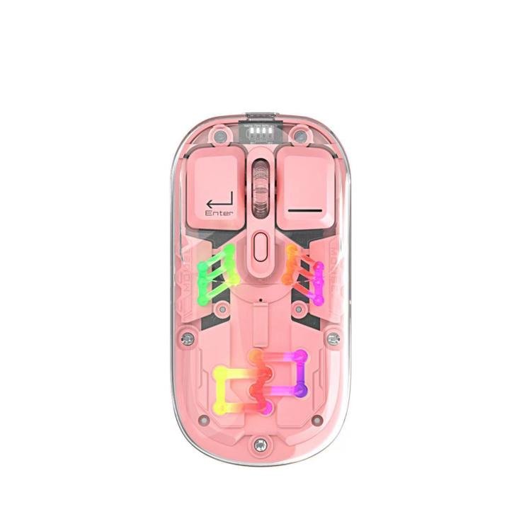 IMICE T300 4 Keys 1600DPI RGB Luminous Mouse Bluetooth Dual Mode Charging Wireless Silent Mouse With Magnetic Back Cover - ORIWHIZComputer & NetworkingiMICEMice & Keyboard