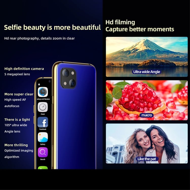 Infrared Face Recognition, 3.46 inch Android 6.0 MTK6737 Quad Core up to 1.1GHz, BT, WiFi, FM, Network: 4G, GPS, Dual SIM, 3GB+64GB - ORIWHIZ
