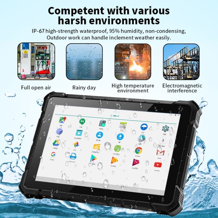 IP67 Waterproof Shockproof Dustproof, Windows10 Intel Pentium J4205 Quad Core, Support GPS/WiFi/BT/NFC, X4 8GB+128GB - ORIWHIZ