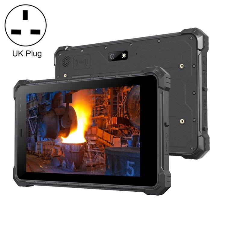 IP68 Waterproof Shockproof Dustproof, Android 10.0 MT6771 Octa Core, Support GPS/WiFi/BT/NFC, UK Plug, 8 inch 4GB+64GB - ORIWHIZ