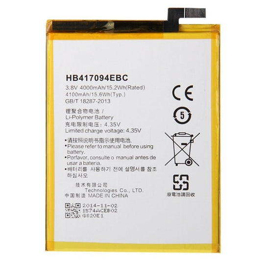 iPartsBuy HB417094EBC High Quality 4000mAh Rechargeable Li - Polymer Battery for Huawei Ascend Mate 7, For Huawei Ascend Mate 7 - ORIWHIZ