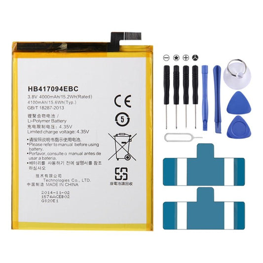 iPartsBuy HB417094EBC High Quality 4000mAh Rechargeable Li - Polymer Battery for Huawei Ascend Mate 7, For Huawei Ascend Mate 7 - ORIWHIZ