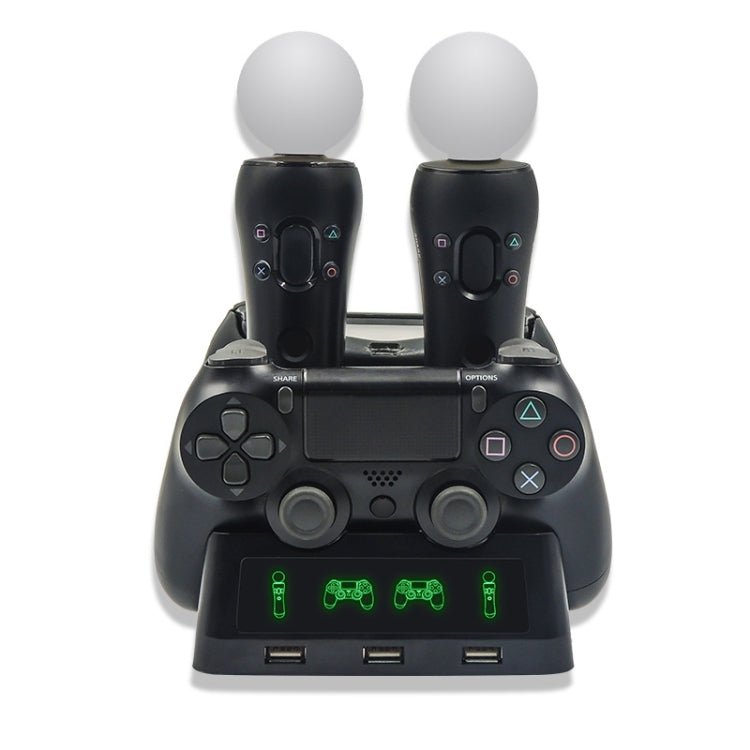 iPlay Gamepad Charger Multifunctional Charging Base For PS4 / PS4 Move / PS VR, For PS4 VR/PS VR/PS Move - ORIWHIZiplaySony AccessoriesSony Accessories Charger & Power
