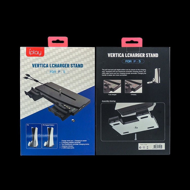 iplay HBP - 269 For PS5 De / UHD Charging Stand Vertical Base Holder With Handle Charger, iPega HBP - 269 - ORIWHIZipegaSony AccessoriesSony Accessories Charger & Power