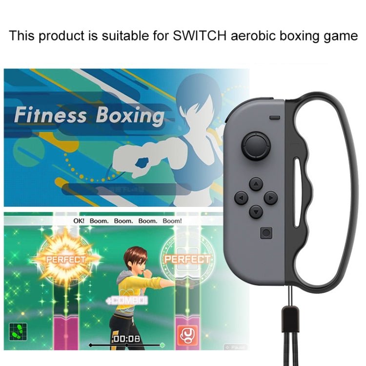 iPlay Small Handle Boxing Grip Gamepad Grip with Strap for Switch Joy - Con, Black, Red - ORIWHIZiplayNintendo AccessoriesNintendo Accessories Gamepads
