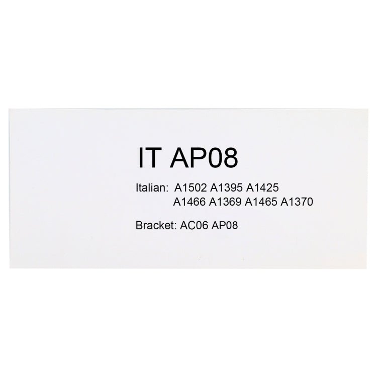 IT Version Keycaps AP08 AC06 for MacBook Air 13 / 15 inch A1370 A1465 A1466 A1369 A1425 A1398 A1502, A1370 A1465 A1466 A1369 A1425 A1398 A1502 IT Version - ORIWHIZ
