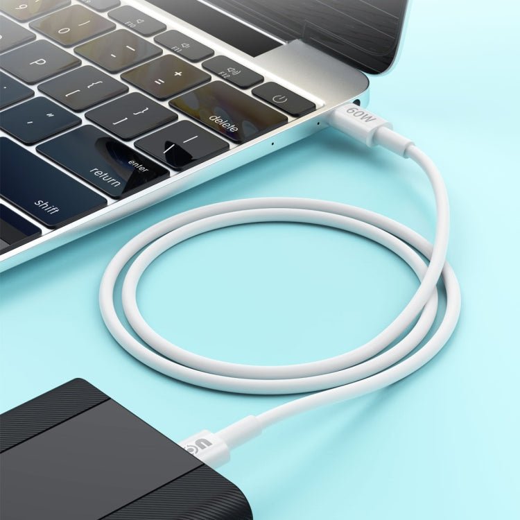 IVON CA203 60W PD USB - C / Type - C to USB - C / Type - C Fast Charging Data Cable, Cable Length: 1m - ORIWHIZ