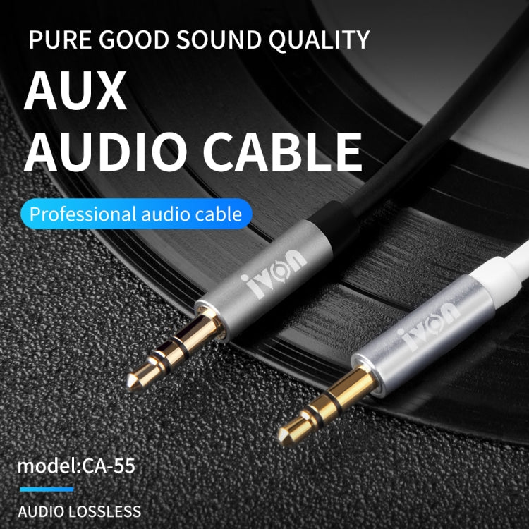 IVON CA55 3.5mm Male to Male AUX Audio Cable, Cable Length: 1m - ORIWHIZ