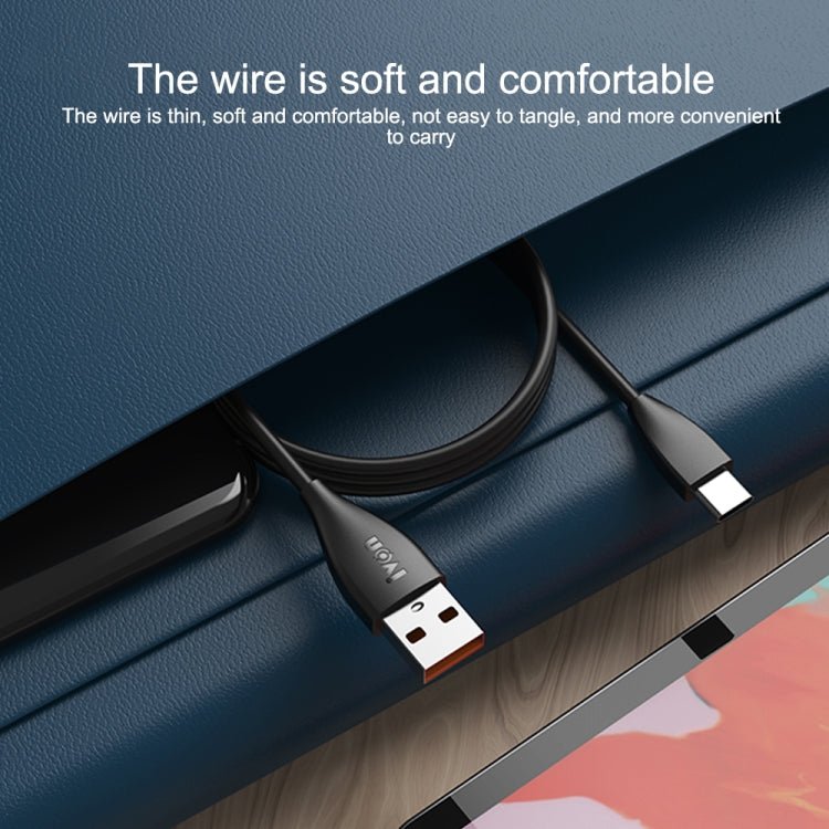 IVON CA87 USB to Micro USB TPE Fast Charge Data Cable, Cable Length: 1m, Micro USB - ORIWHIZ