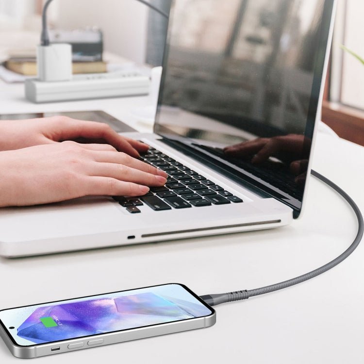 IVON CA92 2.4A Max USB to Micro USB Rubber Fast Charging Data Cable, Length: 1.5m, Micro USB - ORIWHIZ