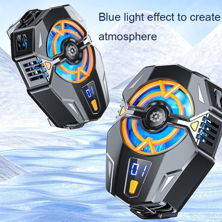 J20 Three - speed Adjustable Semiconductor Refrigeration Mobile Phone Radiator, Basic Model, Digital Display Model, Electroplated Model - ORIWHIZApple AccessoriesCooling Fan RadiatorGaming Accessories