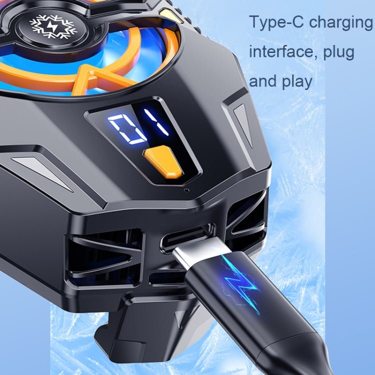 J20 Three - speed Adjustable Semiconductor Refrigeration Mobile Phone Radiator, Basic Model, Digital Display Model, Electroplated Model - ORIWHIZApple AccessoriesCooling Fan RadiatorGaming Accessories