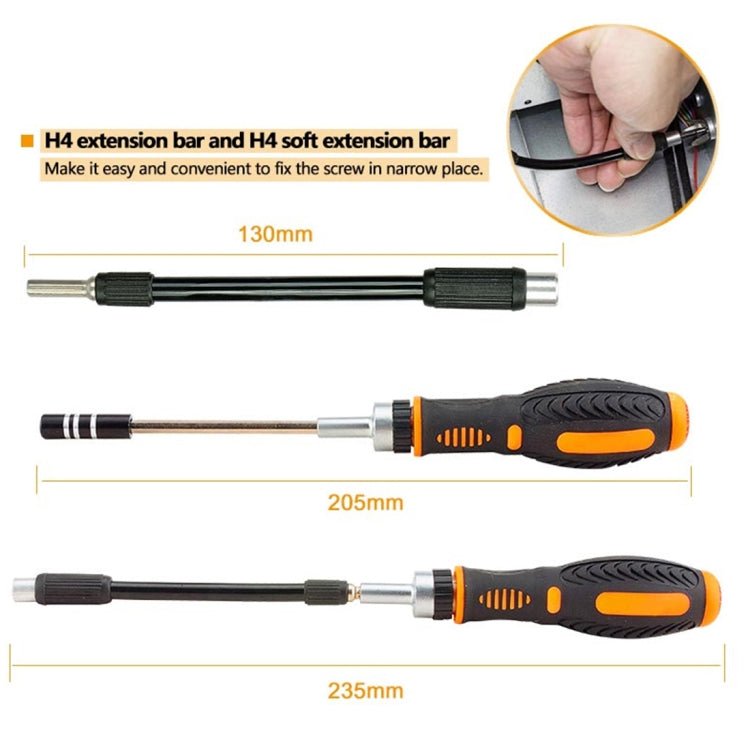 JAKEMY JM - 6113 73 in 1 Household Hardware Screwdriver Repair Tool Set, JM - 6113 - ORIWHIZ