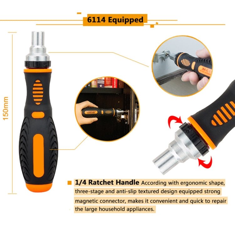 JAKEMY JM - 6113 73 in 1 Household Hardware Screwdriver Repair Tool Set, JM - 6113 - ORIWHIZ