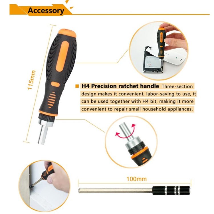JAKEMY JM - 6113 73 in 1 Household Hardware Screwdriver Repair Tool Set, JM - 6113 - ORIWHIZ