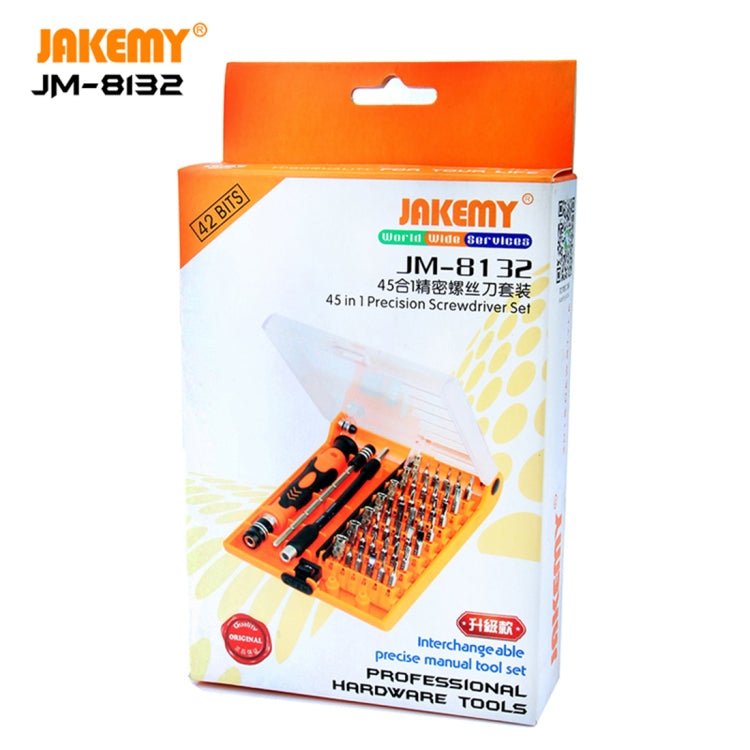JAKEMY JM - 8132 45 in 1 Precision Screwdriver Tool Set, JM - 8132 45 in 1 - ORIWHIZ