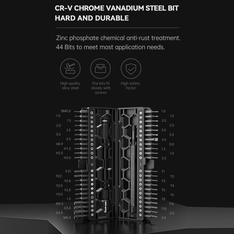 JAKEMY JM - 8180 47 in 1 CR - V Precision Magnetic Screwdriver Set, JM - 8180 (Black), JM - 8180 (White) - ORIWHIZ