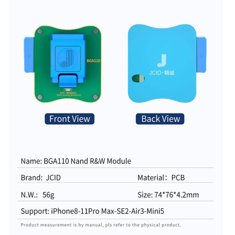 JC BGA110 Nand Module For iPhone 8 ~ 11 Pro Max, JC BGA110 - ORIWHIZ