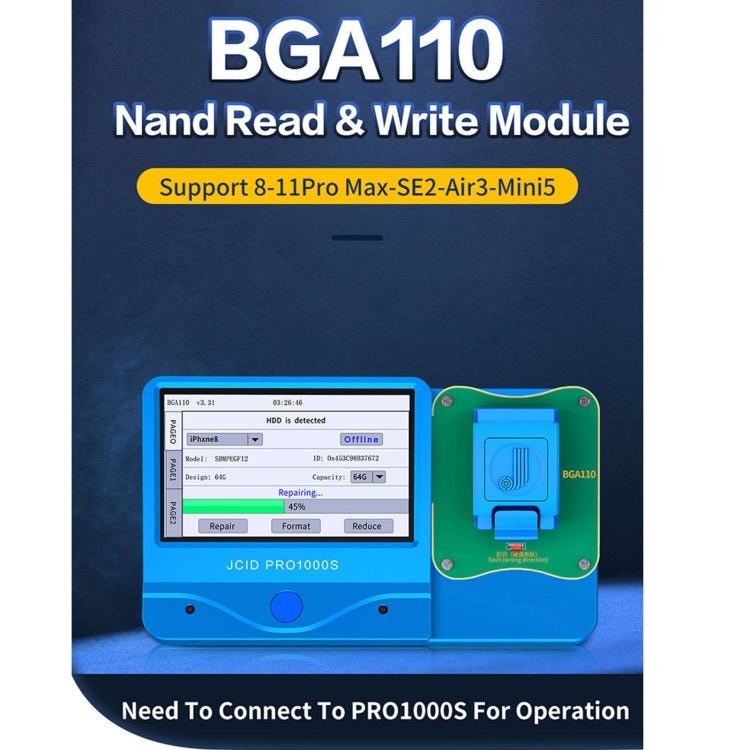 JC BGA110 Nand Module For iPhone 8 ~ 11 Pro Max, JC BGA110 - ORIWHIZ