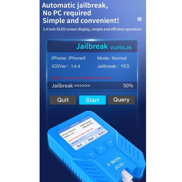 JC J - BOX Intelligent Jailbreak Box, JC J - BOX - ORIWHIZ