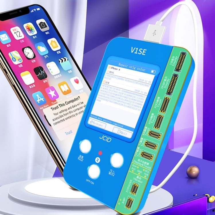 JC V1SE Testing 2 in 1 Screen Data Repair Panel Adaptor For iPhone 12 Series / 13 / 13 mini, 2 in 1 For iPhone 12 Series / 13 / 13 mini - ORIWHIZ