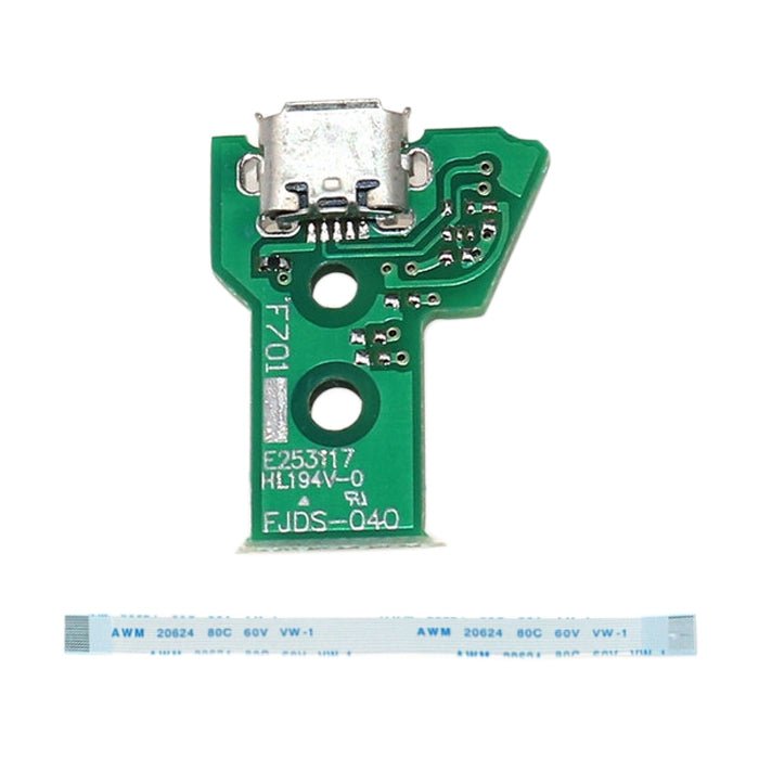 JCD JDS - 040 USB Charging Port Board with 12 Pin FPC Flex Cable For PS4, JCD JDS - 040 - ORIWHIZ