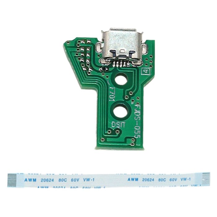 JCD JDS - 055 USB Charging Port Board with 12 Pin FPC Flex Cable For PS4, JCD JDS - 055 - ORIWHIZ