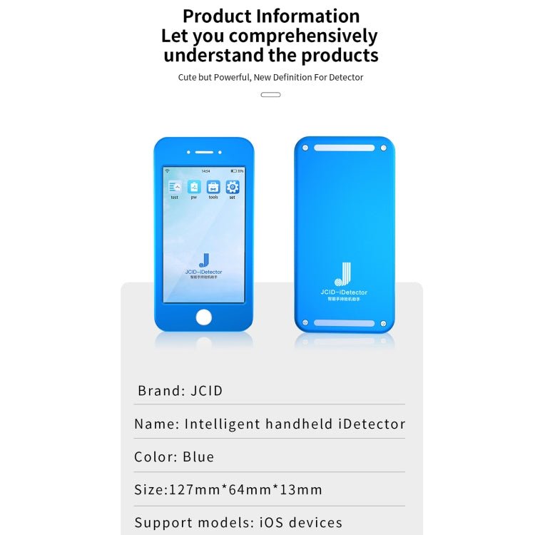JCID Intelligent Handheld iDetector For Full Series iOS Devices, Handheld iDetector - ORIWHIZ