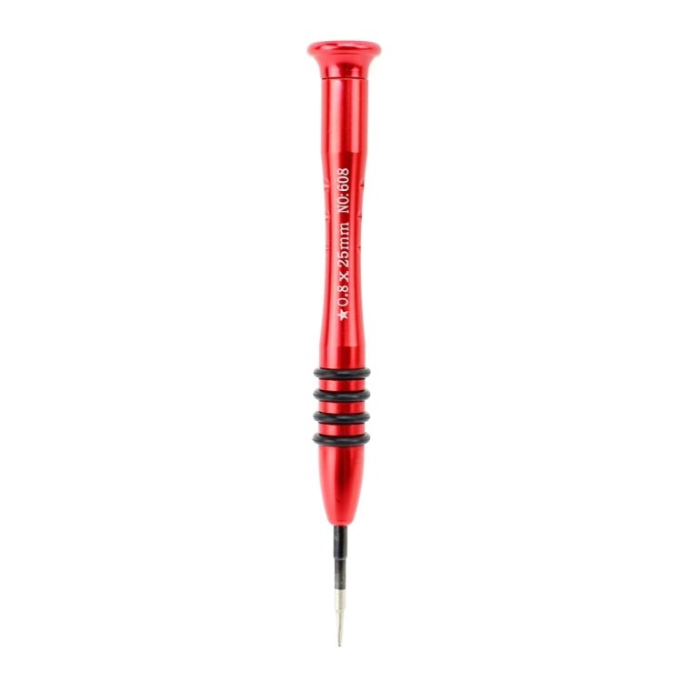 JIAFA JF - 668 0.8 Pentalobe 0.8 Screwdriver for iPhone Charging Port Screws, 0.8 Pentalobe (Red) - ORIWHIZ