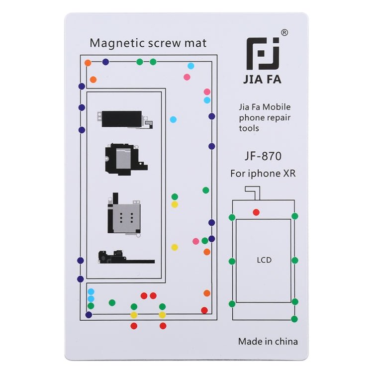 JIAFA JF - 870 Magnetic Pad Screw Board for iPhone XR, For iPhone XR - ORIWHIZ
