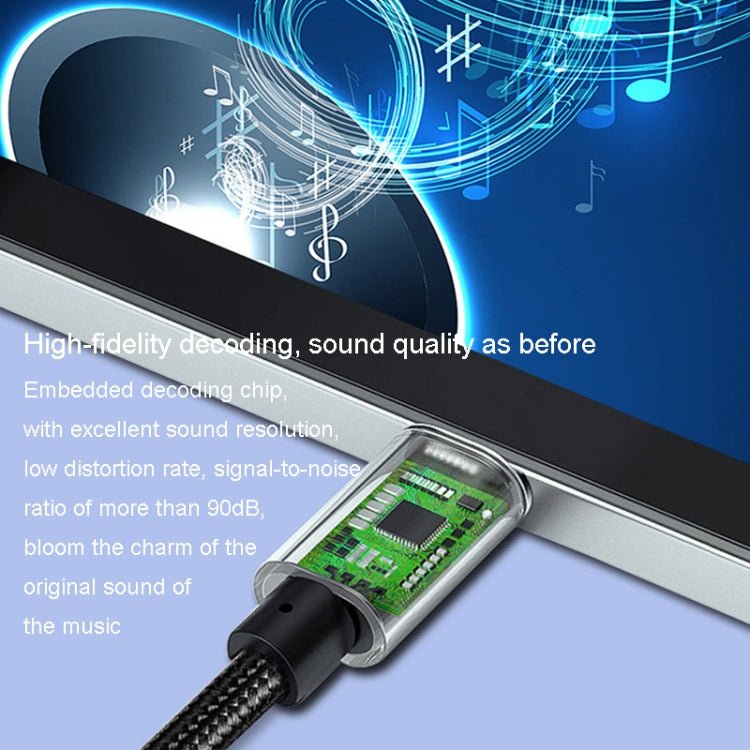 JINGHUA Type - C To 3.5mm Audio Adapter Cable Type - C Headphone Adapter Cable, Analog Model, Digital Model - ORIWHIZ