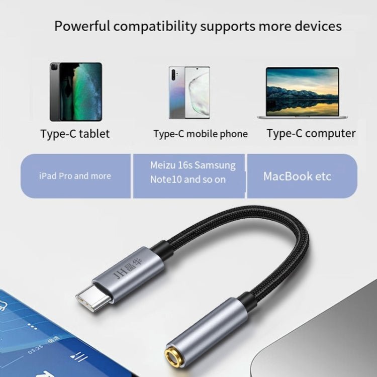 JINGHUA Type - C To 3.5mm Audio Adapter Cable Type - C Headphone Adapter Cable, Analog Model, Digital Model - ORIWHIZ