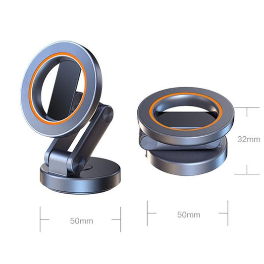 JK - 319 Universal Foldable Car Cell Phone Holder Car Dashboard Rotating Magnetic Navigation Mount - ORIWHIZ