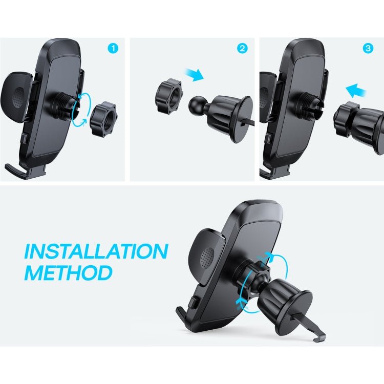JOYROOM JR - ZS259 360 - degree Rotating Stretching Mechanical Car Holder for 4.7 - 6.9 inch Mobile Phones, Air Vent, Dashboard - ORIWHIZ