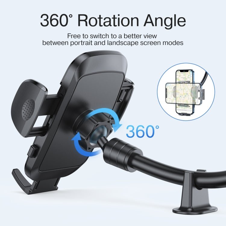 JOYROOM JR - ZS259 360 Degree Rotation Mechanical Car Holder, Style: Long Arm Sucker, JR - ZS259 - ORIWHIZ