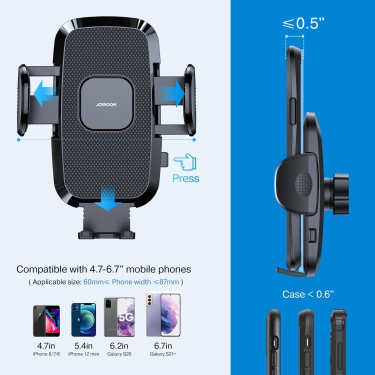 JOYROOM JR - ZS259 360 Degree Rotation Mechanical Car Holder, Style: Long Arm Sucker, JR - ZS259 - ORIWHIZ