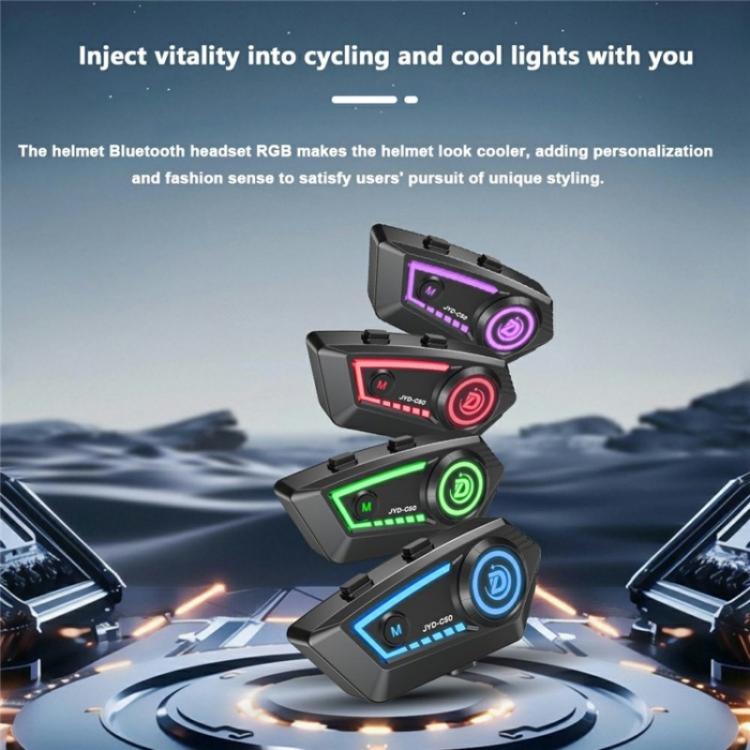 JYD - C50 Rhythm Light Motorcycle Helmet Wireless Bluetooth Music Headset, JYD - C50 - ORIWHIZConsumer ElectronicsMotorcycle Walkie TalkieWalkie Talkie