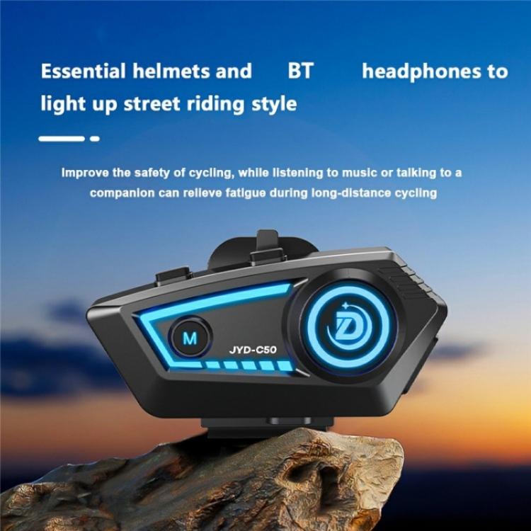 JYD - C50 Rhythm Light Motorcycle Helmet Wireless Bluetooth Music Headset, JYD - C50 - ORIWHIZConsumer ElectronicsMotorcycle Walkie TalkieWalkie Talkie